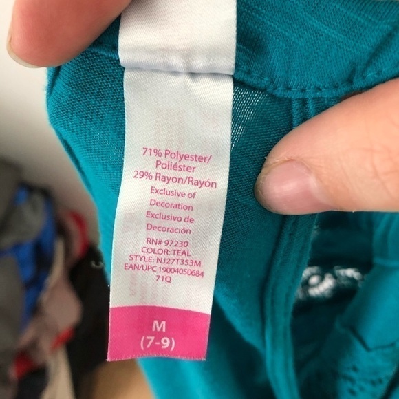 No Boundaries Halter Boho Top Medium Blue - Picture 7 of 9